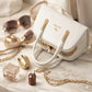 Wahajh aesthetic handbag flat lay women fashion accessories Pakistan